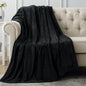 Utopia Bedding Fleece Blanket Throw Size Black 300 GSM Luxury Anti-Static Fuzzy Soft Microfiber Blanket for Couch, Sofa and Bed (60x50 Inch)