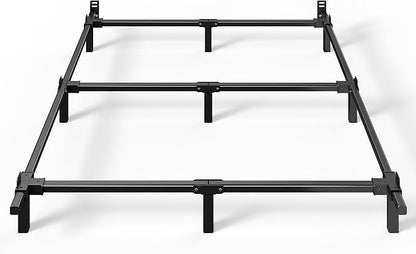 ZINUS 7 Inch Compack® Metal Bed Frame, Support Bed Frame for Box Spring and Mattress Set, Black, Full