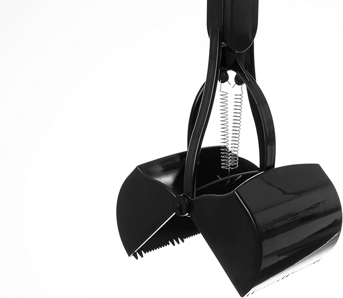 Mr. Peanut's 32" Tall Profile Pooper Scooper, Heavy Duty ABS Frame & Bin, Durable Double Spring Clamp, Lightweight Design, Simple One Step Assembly-Mewly Pet