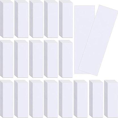 Landhoow 800 Pcs Perfume Essential Oils Tester White Test Strips Testing Perfume Paper Strips Testers Strips for Essential Oil Scent Fragrance Widened 3.94 x 1.18 Inches