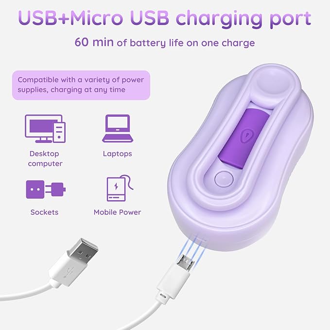 GKZ Cat Steam Brush, 3 in 1 Pet Comb for Massage, Cleaning, Shedding and Combing, Electric Mist to Prevent Flyaways for Home, Dogs and Cat Lovers - Purple-Mewly Pet