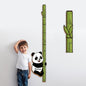 Personalized Growth Chart for Wall, Wooden Height Chart for Kids, Cute Height Measurement for Child/Girls/Boys, Baby and Toddler's Playroom/Kid's Room/Nursery Decor, Panda