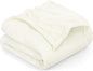 Utopia Bedding Fleece Blanket Queen Size Ivory 300GSM Luxury Fuzzy Soft Anti-Static Microfiber Bed Blanket (90x90 Inch)