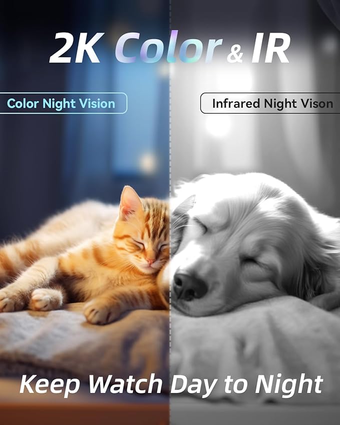 blurams Cameras for Home Security, 2K Pet Camera with Phone App, 5GHz/2.4GHz Dual-Band, 360° PTZ Indoor Cameras, 2-Way Talk, Motion Tracking, Color/IR Night Vision, Cloud&SD, Works with Alexa (4Pack)-Mewly Pet