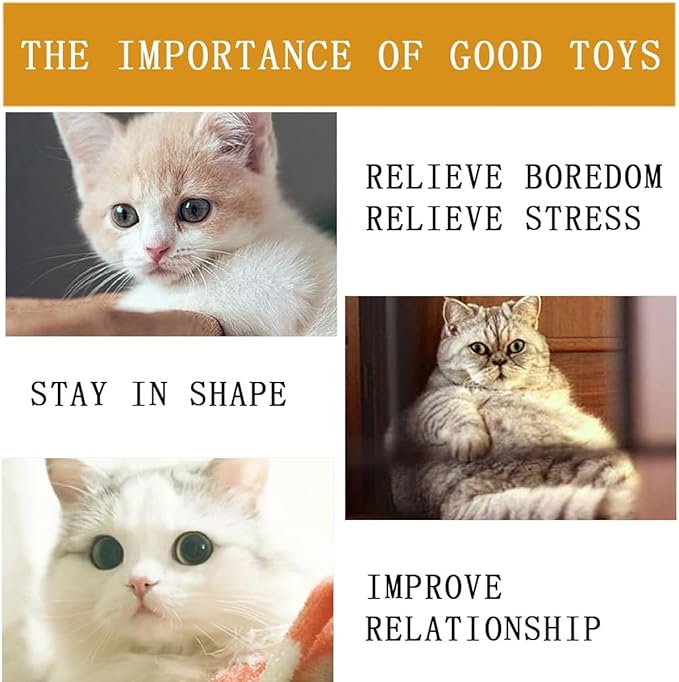 24 PCS Cat Worm Toy Zebra Print Feather Worm Teaser Refills Attachment Cute Cat Wand Replacement Interactive Wand Accessories for Fishing Pole Toy Teaser for Indoor Cats Kitten-Mewly Pet