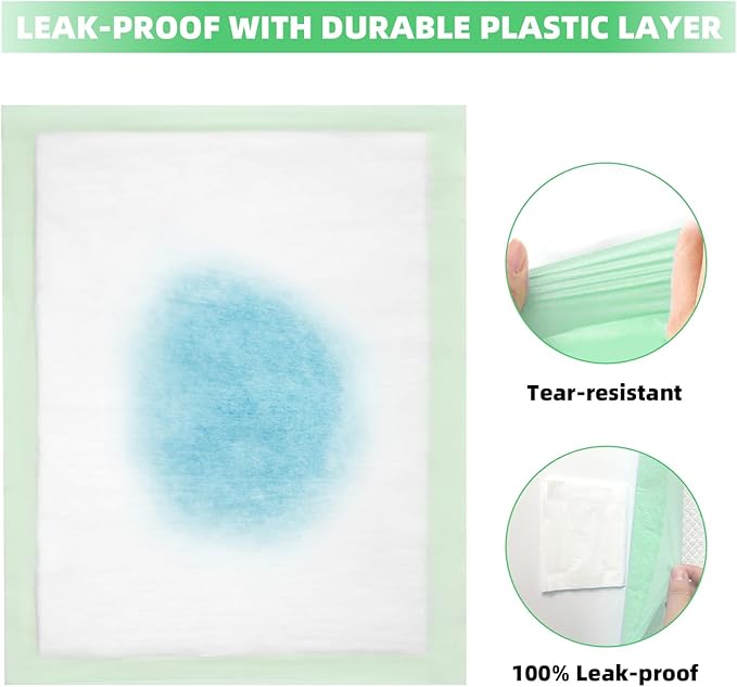 IMMCUTE Cat Litter Pads 16.9" X 11.4", Lemon Scent, 50 Ct, Pee Pads for Cats, Thickened Super Absorbent Pee Pads, Cat Pads for Litter Box System-Mewly Pet