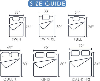 Marine Moon Mattress Topper Queen, Cooling Pillow Top Mattress Topper, Extra Thick Plush Mattress Pad Cover, Overfilled with 7D Down Alternative, Relief Back Pain, Soften Hard Mattress, 80'' x 60''