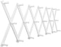 SKOLOO Hat Rack for Wall with 20 Hooks, Solid Wooden, Modern, Expandable Coat Rack Wall Mount for Coats, Hats, Bags, Baseball Caps, White