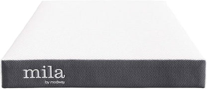 Modway Mila 6” Twin XL Mattress - Firm 6 Inch Twin XL Mattress - 10-Year Warranty White