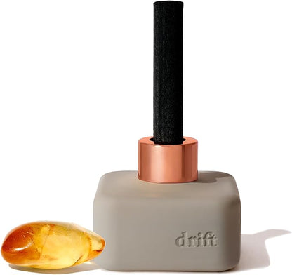 Drift Amber Scented Reed Diffuser - Diffusers for Home - 60 Day Scent Life - Oil Diffuser - Essential Oil Reed Diffuser - 3.5 oz