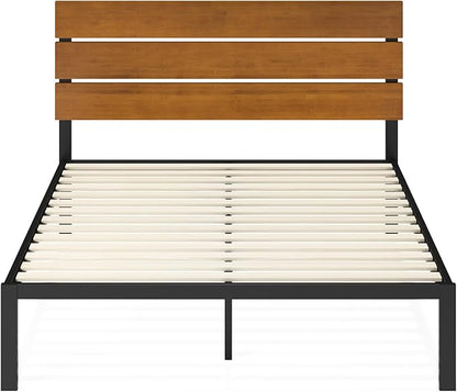 ZINUS Paul Platform Bed, Queen, Brown
