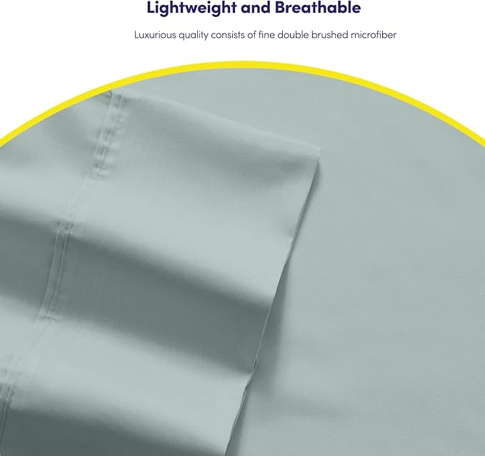 6 Piece Bed Sheet Set, Full, Slate