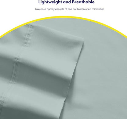 6 Piece Bed Sheet Set, Full, Slate