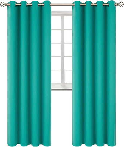 BGment Room Darkening Curtains 120 Inches Long - Grommet Thermal Insulated Drapes Window Treatment Curtains for Bedroom, 2 Panels, 52 x 120 Inch, Teal