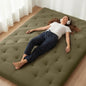 ZonLi Japanese Floor Futon Mattress Twin Size 39"x 80",100% Cotton 2.5'' Thicken Tatami Mattress,Foldable Sleeping Pad,Portable Dormitory Tatami Mat,Roll Up Floor Lounger Bed for Adult (Winter Moss)
