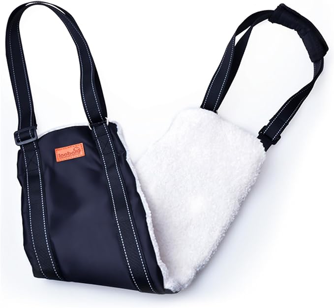 LOOBANI Portable Dog Sling for Back Legs, Hip Support Harness to Help Lift Dogs Rear for Canine Aid and Old K9 Cruciate Ligament Rehabilitation-Mewly Pet
