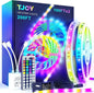TJOY 200ft Led Strip Lights(2 Rolls of 100ft), Color Changing RGB Led Lights for Bedroom, Long Tape Lighting with 44 Key Remote, Rope Lighting Indoor for Living Room Decor