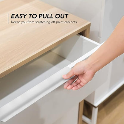 Ravinte Hardware 30 Pack Silver Cabinet Handles, 11.8 Inch (300mm) Finger Edge Pulls, 8.8 Inch Hole Center, Finger Pulls for Cabinets