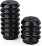HofferRuffer Marble Candlestick Holders, Set of 2 Natural Stone Candle Holder Decorative Candle Stands for Wedding, Dinning, Party, Table Centerpieces, Fits 3/4'' Thick Candles (MarbleBlack)