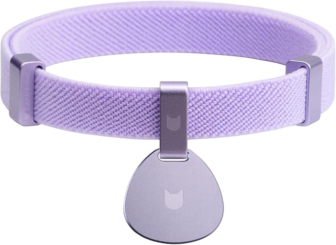 Safety Cat Collar and ID Tag Set - Elastic Quick Release, Non Breakaway Cat Collar Personalized Anodized Aluminum Engraved Pet Name Tag, Lightweight for Kitten Small Large Cat-Mewly Pet