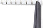 Umbra Flip Wall-Mounted Coat Rack Rail Hook for Hats, Jackets, Bags and More – Modern, Space-Saving Storage Organizer for Entryway, Mudroom, Closet, Bathroom, Bedroom, Kids Room, or Nursery, 8 Hooks,