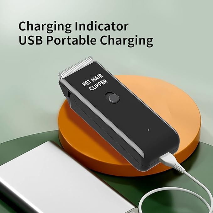 Dog Cat Home Hair Waterproof Clipper Portable Electric USB Rechargeable Pet Grooming Tools Low Noise Shaver Cordless Trimmer for Small and Large Pets-Mewly Pet