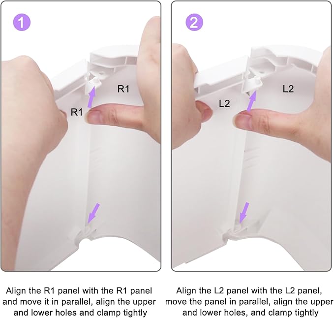 RIZZARI Cat Litter Box Stainless Steel Top-Entry : Leak-Proof Enclosed Design Reduces Odor, for Indoor Cats & Owners (White)-Mewly Pet