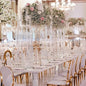 20PCS Acrylic Candelabras Centerpieces for Wedding,Clear 8 Arm Candlesticks Holder with Shade for Tall Valentines Day Party Christmas Halloween Centerpiece Event Candles,Fit 0.8" LED Candles