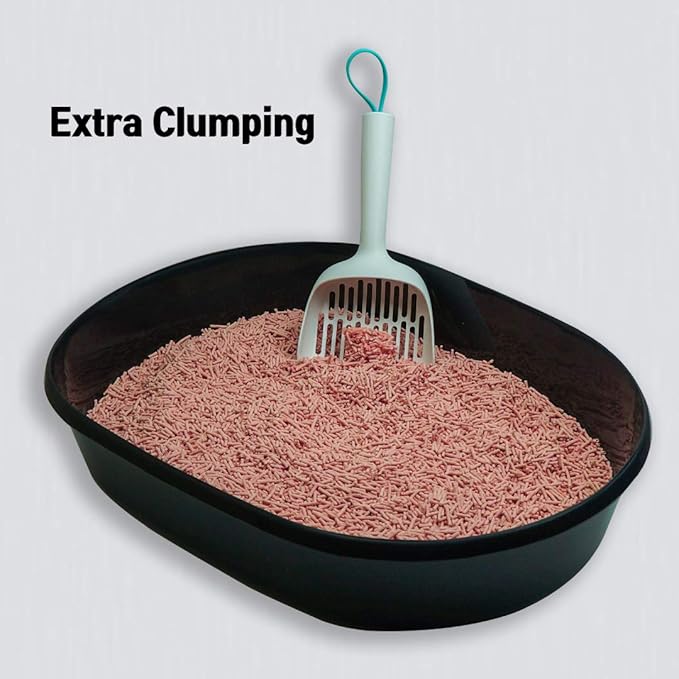 I AM TOFU - Tofu Cat Litter, Natural Flushable, No Dust Extra Clumping Pellet Litter (10 LBS, Honey Peach)-Mewly Pet