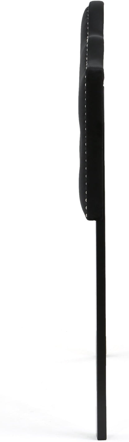 Christopher Knight Home Silas Velvet Headboard, Queen / Full, Black / Black