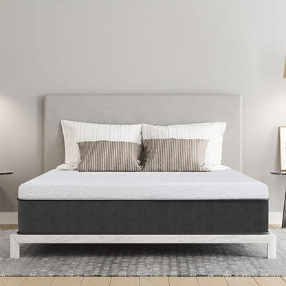VALUXE 4 Inch Gel Memory Foam Mattress Topper California King Size High Density Cooling Pad Pressure Relief Bed Topper (with Removable & Washable Bamboo Cover)