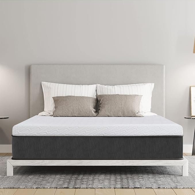 VALUXE 4 Inch Gel Memory Foam Mattress Topper Twin XL Size High Density Cooling Pad Pressure Relief Bed Topper (with Removable & Washable Bamboo Cover)