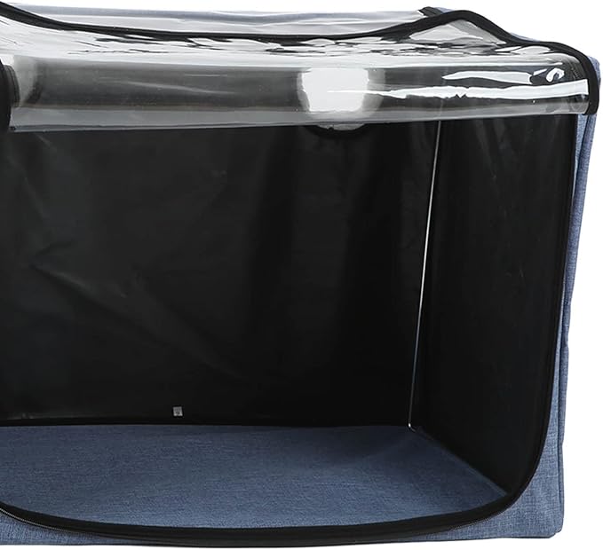 Puppy Nebulization Box, Small Pet Oxygen Inhalation, Cat and Dog Atomization Box Oxygen Inhalation Machine Dedicated Folding Atomization Box Pet Oxygen Therapy Cage for Cough Breathing Treatment Box-Mewly Pet