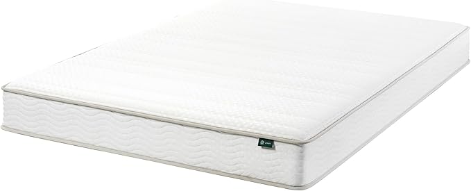 ZINUS 8 Inch Foam and Spring Hybrid Mattress [New Version], Queen, Fiberglass Free, Medium Firmness, Durable Support, Certified Safe Foams & Fabric, Mattress in A Box