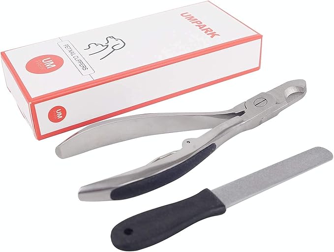 Dog Nail Clipper | Pet Cat Claw Trimmer -Sharp Angled Stainless Steel Blade for Quick Safety -Sturdy Non-Slip Handle -Nail File & Set Box -Professional Tools for Large & Small Pet-Mewly Pet