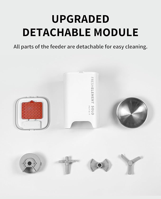 PETKIT Automatic Cat Feeder, 2.4G WiFi Automatic Dog Feeder, App Control Pet Food Dispenser with Triple Fresh-Lock System, Up to 10 Meals Per Day, Schedule Feeding, Food Shortage Alert, 3L Capacity-Mewly Pet