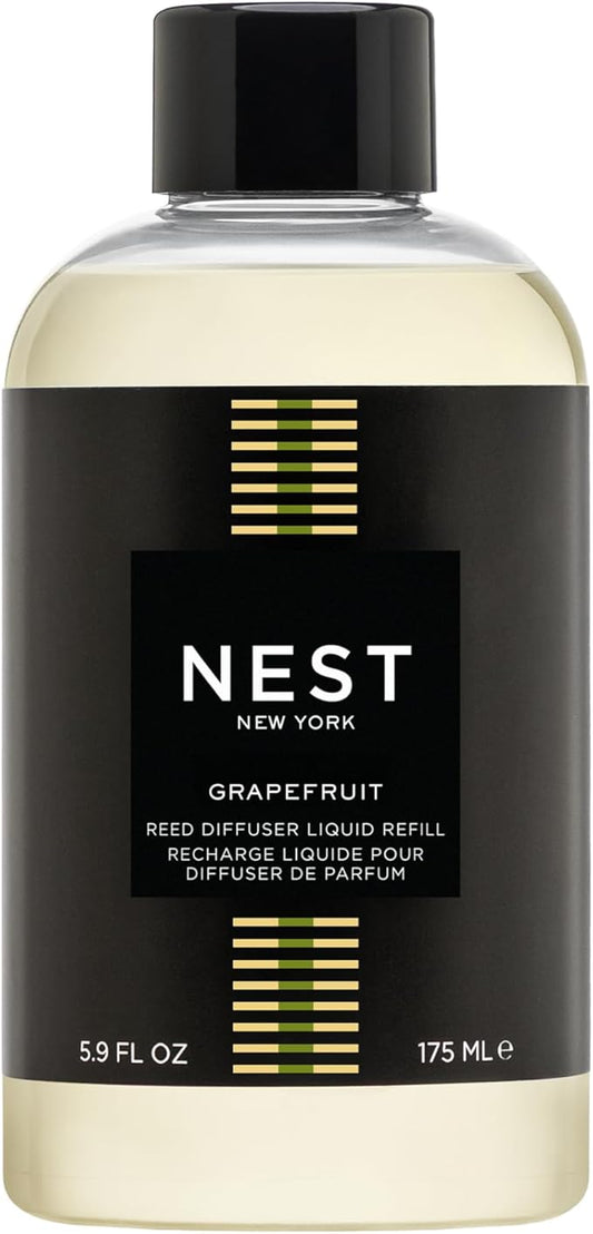 NEST New York Reed Diffuser Liquid Refill, Grapefruit - 5.9 fl oz - Fragrance for Up to 90 Days - Flame Free