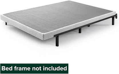 ZINUS Quick Lock Metal Smart Box Spring, 4 Inch Mattress Foundation, Strong Metal Structure, Easy Assembly, Twin, White