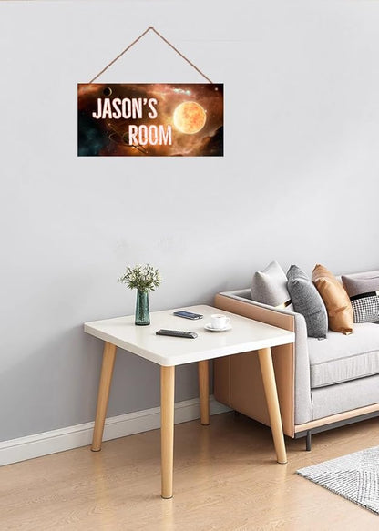 Personalized Sign Outer Space Room Décor For Boys Room Decor, Universe Theme Little Man Cave Decor for Kids Room, The Sun Nursery Decor for Nursery Toddler Baby Room