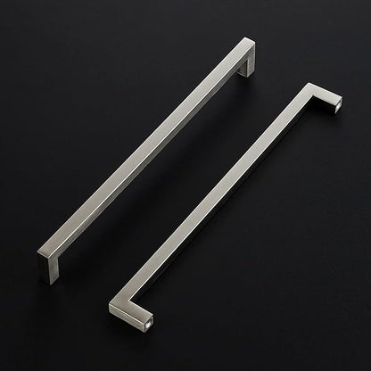 Ravinte 3 Pack 11-5/16 Inch Square Cabinet Handles Satin Nickel Pulls Brushed Nickel Drawer Pulls Kitchen Cupboard Hardware for Cabinets Cupboard Drawer Handles
