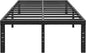 ALDRICH 18 Inch Metal Full Size Bed Frame - Black Basic Steel Slats Platform, Easy Assembly Heavy Duty Noise Free Bedframes, No Box Spring Needed