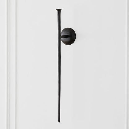 Z Gallerie Aspar Wall Sconce Long Candle Holders in Black Finish, Retro Chic Wall Decor for Living Room, Dining Room & Bathroom, Vintage Candle Wall Sconce with Timeless Appeal(Candles not Included)