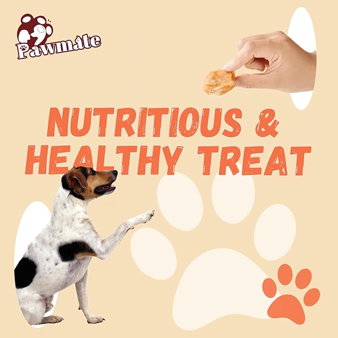 Dog Treats Chicken Wrapped Banana Slices with 1% Taurine, Healthy Training Snacks Rich in Natural Fiber, Rawhide-Free Grain-Free Soft Chews for Small Medium Dogs, 10.6oz-Mewly Pet