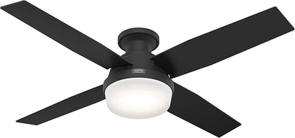 Hunter 52389 Dempsey Ceiling Fan 52 inches Matte Black