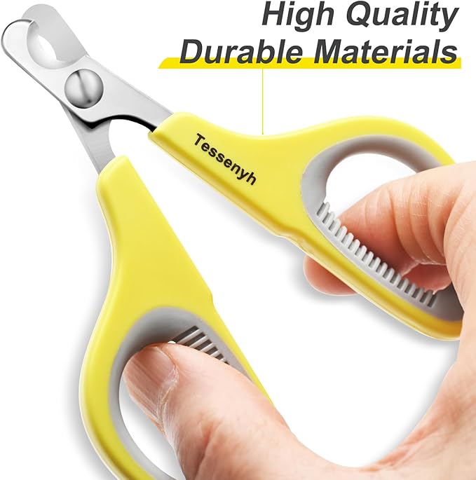 Professional Cat Nail Clipper, Stainless Steel Cat Nail Trimmer for Small Animals, with Sharp Blade and Anti-Slip Handles for Safe and Effective Grooming-Mewly Pet