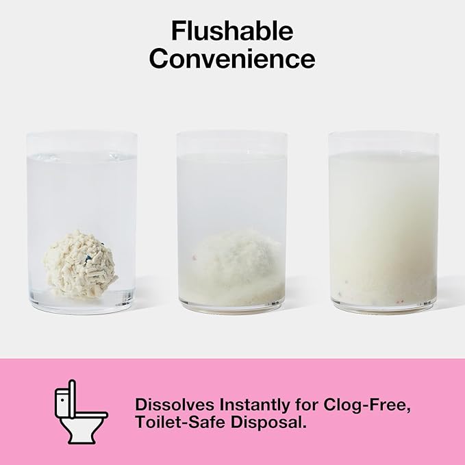 VETRESKA Cherry Blossom Tofu Cat Litter,Natural Kitty Litter Strong Clumping Flushable Cat Litter Pellets Ultra Absorbent,Dust-Free,Low Tracking,Deodorant Tofu Litter Compostable(5.5lb×2bags)-Mewly Pet