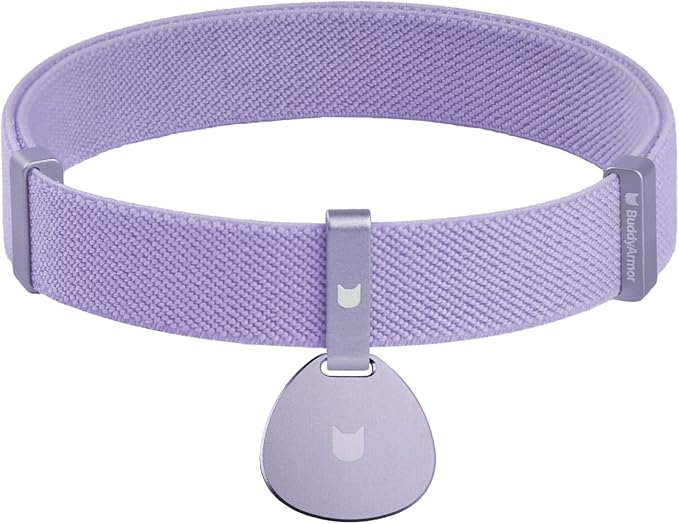 Safety Cat Collar and ID Tag Set - Elastic Quick Release Non Breakaway Personalized Anodized Aluminum Engraved Pet Name Tag, Lightweight for Kitten Small Large Cats-Mewly Pet