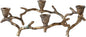Creative Co-Op Aluminum Wreath Advent Taper Candleholder, Oxidized Antique Gold Finish