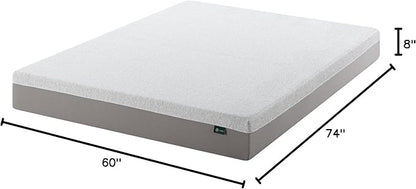 ZINUS 8 Inch Ultima RV Memory Foam Mattress [New Version], Short Queen, Fiberglass Free, Medium Firm Feel, Breathable Memory Foam, Certified Safe Foams & Fabric, Mattress in A Box