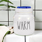 STAR MOON Rae Dunn Wax Warmer Wax Melt Warmer for Rae Dunn Inspired Decor Mason Jar Wax Warmer with Removable Dish, One More Bulb, Home Fragrance Home Decor, Glossy White (Warm)